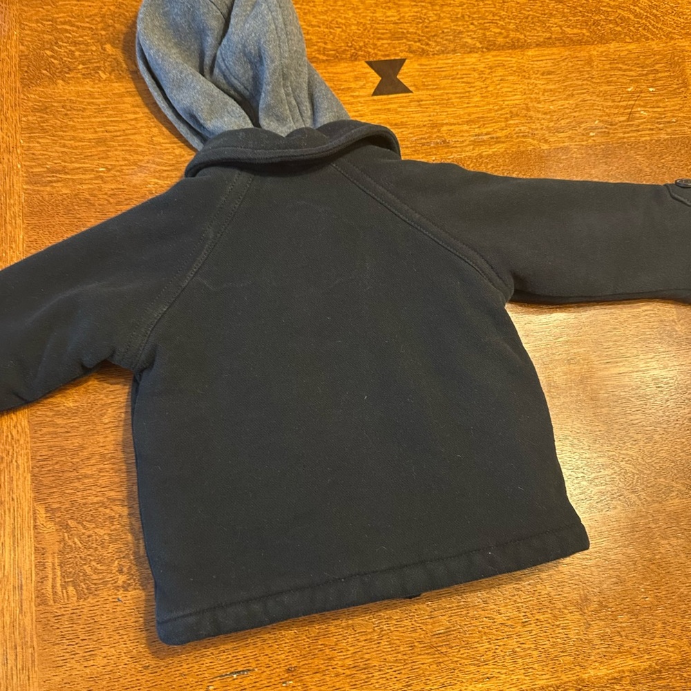 GAP Black and Gray Kids Pea Coat - Picture 3 of 4
